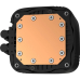 COOLER DeepCool LS520S Zero Dark, racire lichid, skt. Intel LGA 1700/1200/115x, AMD AM5/AM4, radiator aluminiu, pompa 3100 RPM, fan 2x120mm, 500 - 2500 rpm, conector 4-pin, White LED, negru, R-LS52 