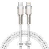 Cablu Baseus Type-C la Lightning 1m alb CATLJK-A02