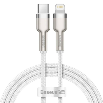 Cablu Baseus Type-C la Lightning 1m alb CATLJK-A02
