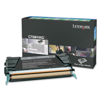 Lexmark RET. PROGR. TONER CARTR. BLACK/BLACK 12K PGS F/C736/ X736/ X738 C736H1KG