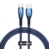 CABLU alimentare si date Baseus Glimmer, Fast Charging Data Cable pt. smartphone, USB la USB Type-C 100W, 1m, alb 