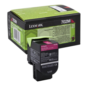 Cartus Toner Lexmark Nr. 702M Return Program Magenta 1000 Pagini for CS310, CS410, CS510 70C20M0