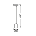 Osram 1906 PENDULUM ROUND E27 CH LEDV 000004099854092602