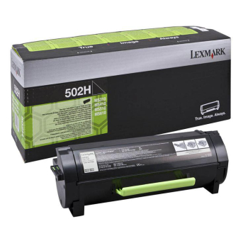 Cartus Toner Lexmark Nr. 502H High Yield Return Program Black 5000 Pagini for MS310, MS410, MS510, MS610 50F2H00