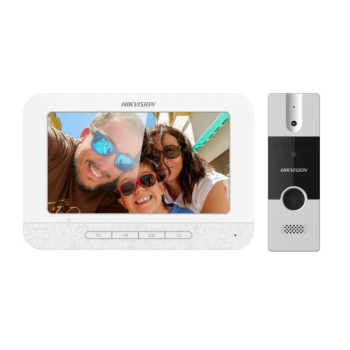 Kit videointerfon analogic 7, conectare 4 fire - HIKVISION DS-KIS202T  
