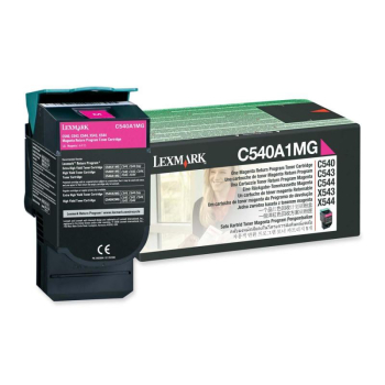 Lexmark RETURN PROGRAM TONER CARTRIDGE/MAGENTA 1K PGS F/C54X/ X54X C540A1MG
