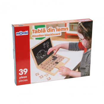 MomKi TABLA DIN LEMN, 39 DE PIESE MKT1125