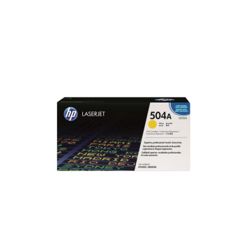 Cartus Toner HP Nr. 504A Yellow 7000 Pagini for Color LaserJet CM3530 MFP, CM3530FS MFP, CP3525DN, CP3525N, CP3525X CE252A