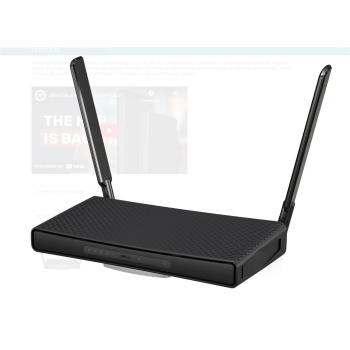 Router hAP ac, 5 x Gigabit, 1 x PoE, 802.11b/g/n 2.4Ghz, 802.11ac 5Ghz, antene externe 3dBi 2.4GHz, 5.5dBi 5GHz - MikroTik RBD53iG-5HacD2HnD  