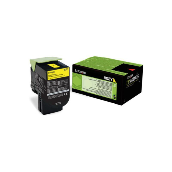 Cartus Toner Lexmark Nr. 802Y Return Program Yellow 1000 Pagini for X310, CX310, CX410, CX510 80C20Y0