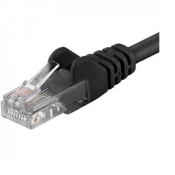 Patchcord UTP RJ45-RJ45 Cat.6 0.25m negru,UTP-6-0.25-BK