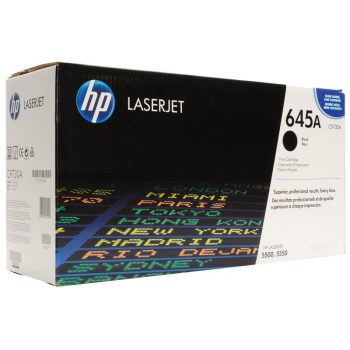 Cartus Toner HP Nr. 645A Black 13000 Pagini for Color LaserJet 5500, 5500DN, 5500DTN, 5500HDN, 5500N, 5550, 5550DN, 5550DTN, 5550HDN, 5550N C9730A