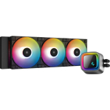 Cooler Deepcool LS720, compatibil skt. Intel si AMD, racire cu lichid, ventilator 120 mm x 3, 2250 rpm, iluminat RGB, R-LS720-BKAMNT-G-1 (timbru verde 2.00 lei) 