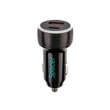 Alim. auto Spacer USB-A&C 17W negru SPCC-DUOQ-01