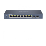 Switch 8 porturi Gigabit PoE, 2 port SFP uplink, SMART Management - HIKVISION DS-3E1510P-SI  