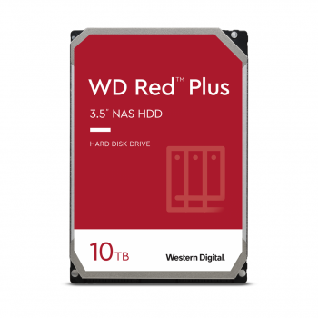 Hard Disk Western Digital Red Plus NAS 10TB, SATA3, 256MB, 3.5inch, 7200rpm, WD101EFBX