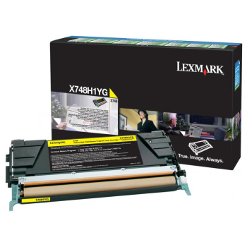 Lexmark RETURN TONER CARTRIDGE YELLOW/F/ X748 10K PGS X748H1YG