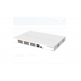 Management Switch 24 x Gigabit PoE+ Out 450W, 4 x SFP+ 10Gbps - Mikrotik CRS328-24P-4S+RM