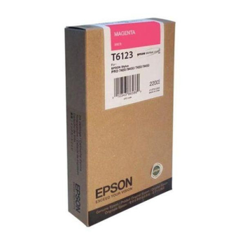 Cartus Cerneala Epson T6123 Magenta 220ml for Stylus Pro 7400, Stylus Pro 7450, Stylus Pro 9400, Stylus Pro 9450 C13T612300