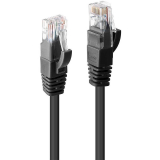 Cablu Lindy 2m Cat.6 U/UTP, Black LY-48078