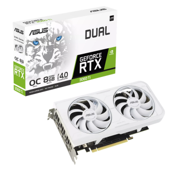 Placa video Asus GF Dual RTX 3060 Ti 8G OC White DUAL-3060TI-O8G6XW