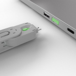 Lindy USB A Port Blocker(w/o key) Green