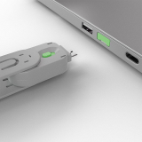 Cablu Lindy USB A Port Blocker(w/o key) Green LY-40621
