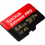 Card memorie SanDisk EXTREME PRO MICROSDXC 64GB+SD/ADAPTER 200MB/S 90MB/S A2 C10 V3 SDSQXCU-064G-GN6MA