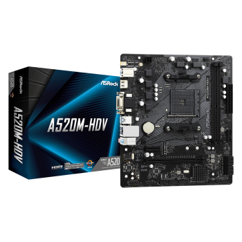 Placa baza MB ASROCK A520M-HDV AM4  