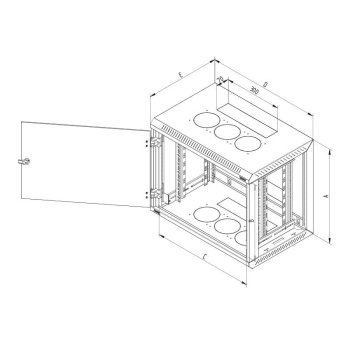 TRITON RACK 1-SECTION 18U/600 LAT.DET. RUA-18-AS6-CAX-A1 TRITON RACK 1-SECTION 18U/600 LAT.DET. RUA-18-AS6-CAX-A1
