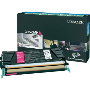 Lexmark RETURN PROG. TONER CARTRIDGE M/5K PGS F/ C524 MAGENTA C5240MH
