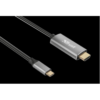 Cablu Trust Calyx USB-C - HDMI, negru TR-23332