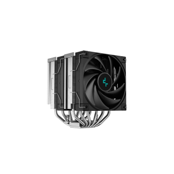 Cooler Deepcool AK620 Zero Dark, compatibil skt. Intel si AMD, racire cu aer, ventilator 120 mm x 2, 1850 rpm, inaltime cooler 160 mm, 6 heatpipe, R-AK620-BKNNMT-G-1 (timbru verde 2.00 lei) 