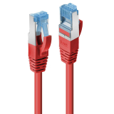 Cablu Lindy 1m Cat.6A S/FTP LSZH, Red LY-47162   