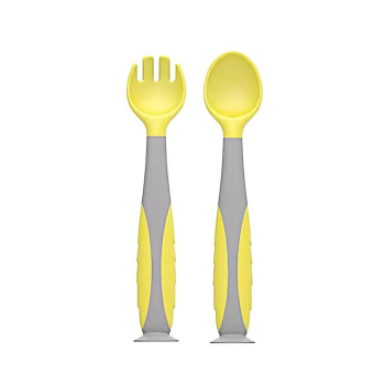 Set lingurita si furculita,galben,U-Grow