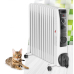 Calorifer electric cu ulei Heinner HOH-YV13BK, 2500 W, 13 elementi, ventilator 400W, protectie supraincalzire, termostat reglabil, alb