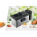 Friteuza Heinner HDF-1800SS , 1800W, 0.5 kg, 3 l, Argintiu Negru 