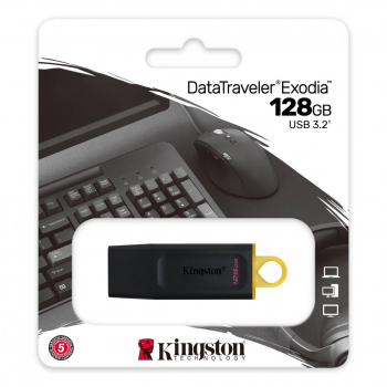 MEMORY DRIVE FLASH USB3.2/128GB DTX/128GB KINGSTON