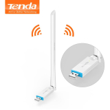 Adaptor retea Tenda AX300, extern wireless 2.4 GHz, USB 2.0 port, 300 Mbps, antena externa x 1, Wi-Fi 6 U2