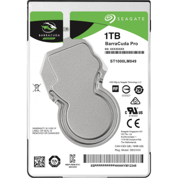 Seagate BARRACUDA 2.5IN 1TB/2.5IN 7200RPM SATA 128MB 7MM ST1000LM049
