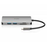 D-Link USB-C 8-PORT USB HUB+HDMI+LAN/WITH CARD READER+USB-C PD DUB-M810