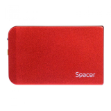 HDD enclosure Spacer SPR-25611R 2.5" USB 3.0 Rosu