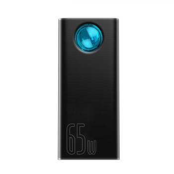 POWER BANK Baseus Ambilight, 30000mAh, PD 3.0 65W, 4 x USB; 1 x USB Type-C, digital display pt. status baterie, total 3A, black, PPLG000101 (timbru verde 0.18 lei) - 6932172613600 