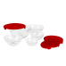 Vanora SET 5 BOLURI DE STICLA CU CAPAC VN- GB1401