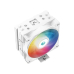 Cooler Deepcool AG400, compatibil skt. Intel si AMD, racire cu aer, ventilator 120 mm, 2000 rpm, inaltime cooler 150mm, 4 heatpipe, iluminat RGB R-AG400-WHANMC-G-2 (timbru verde 0.8 lei) 