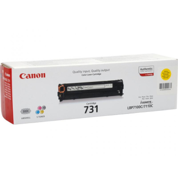 Cartus Toner Canon CRG-731Y Yellow 1500 Pagini for LBP7100C, LBP7110C CR6269B002AA