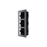 Rama montaj ingropat, 3 module, pentru Interfon modular - HIKVISION DS-KD-ACF3  