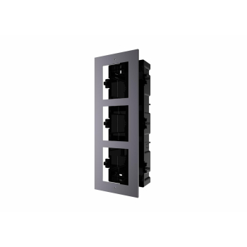 Rama montaj ingropat, 3 module, pentru Interfon modular - HIKVISION DS-KD-ACF3  
