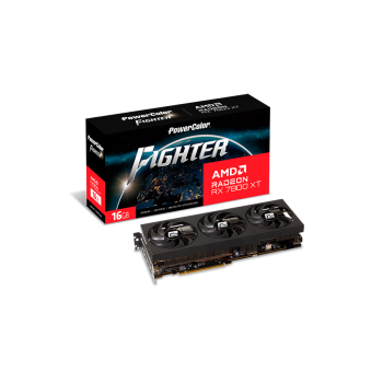 Placa video Powercolor PW Fighter AMD Radeon RX 7800 XT 16GB RX7800XT 16G-F/OC