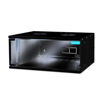 Rack CABINET 19 SPACER  4U, fixare pe peret SPCW-4U-BK